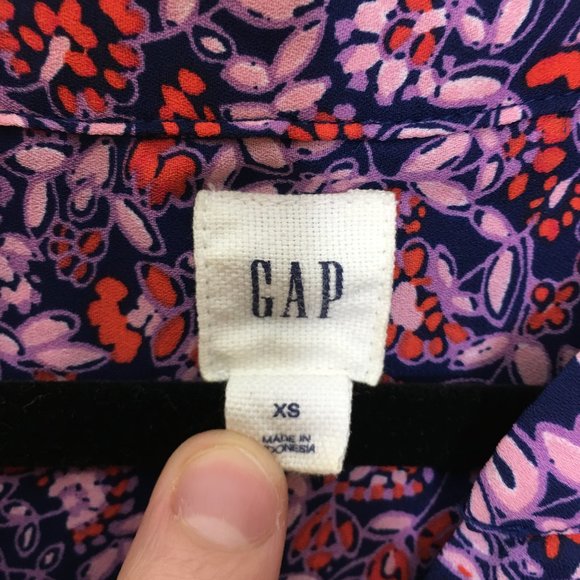 Gap floral print pintucked sleeveless dress H2 - Picture 4 of 5